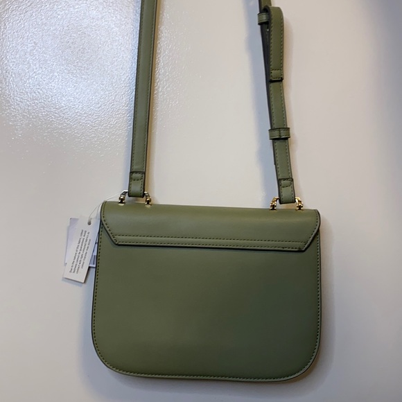 Green over the shoulder long strap Topshop bag. - Picture 2 of 4